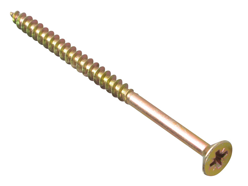 ForgeFix FPMPS580Y Multi-Purpose Pozi Compatible Screw CSK ST ZYP 5.0 x 80mm Forge Pack 8