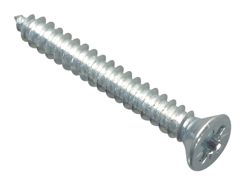 ForgeFix FPSTPP1148ZP Self-Tapping Screw Pozi Compatible Pan Head ZP 1.1/4in x 8 ForgePack 20