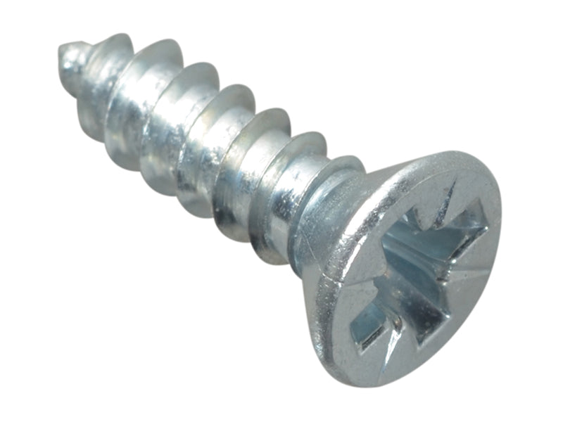 ForgeFix FPSTCSK126ZP Self-Tapping Screw Pozi Compatible CSK ZP 1/2in x 6 ForgePack 40