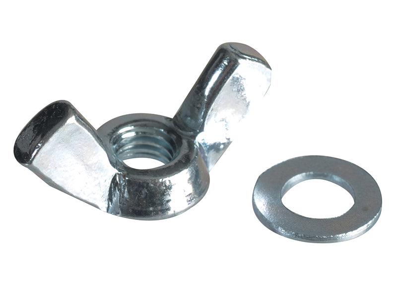 ForgeFix FPWING5 Wing Nut & Washers ZP M5 Forge Pack 12