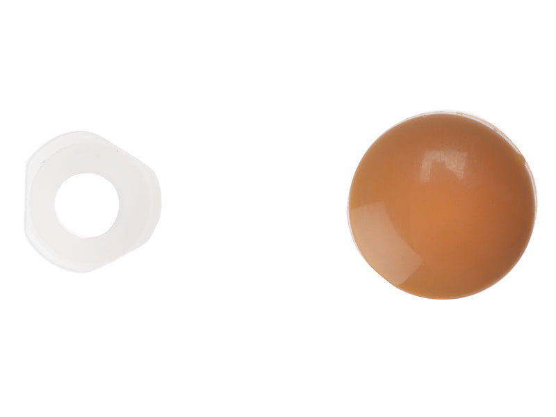 ForgeFix 25PDT4 Domed Cover Cap Light Brown No.6-8 Bag 25