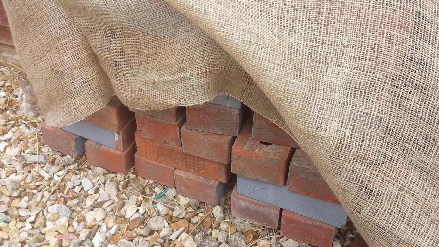 Yuzet Natural Jute Hessian Fabric Builders Frost Protection Burlap 1.37m/54" Wide