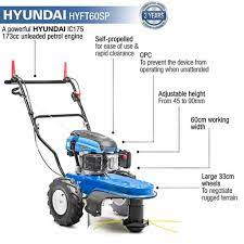 Hyundai Heavy Duty Self Propelled Petrol Wheeled Grass Trimmer | HYFT60SP