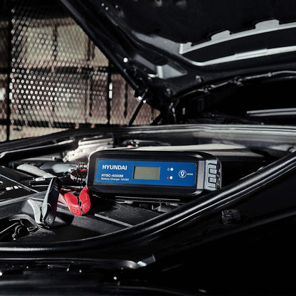 Hyundai  4 Amp SMART Car Battery Charger 6v / 12v | HYSC-4000M