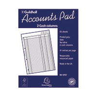 Guildhall Account Pad Cash A4 GP2