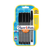 PaperMate InkJoy 100 Cap Med Blk Pk8