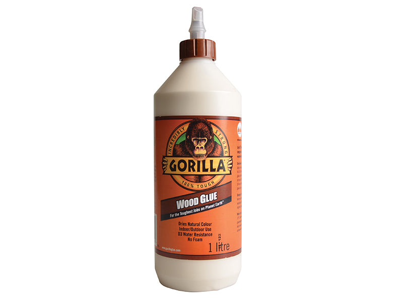 GorillaGlue 5044361 Gorilla PVA Wood Glue 1 litre