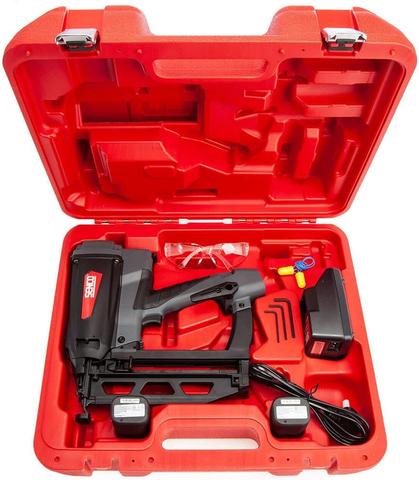 Senco GT65i-RX 2nd Fix Gas Nail Gun with 2X 2.5Ah Batteries, Charger & Case