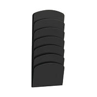 Safco Steel Seven Pkt Wall Rack Blk
