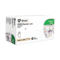 Shield Pf Latex Gloves L Pk100 GD05