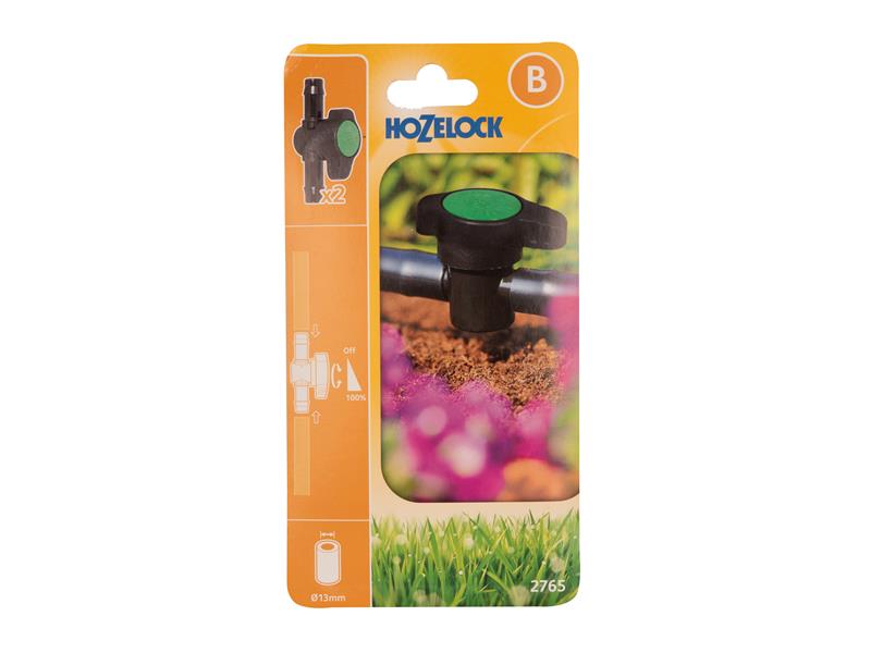 Hozelock 2765 0002 2765 Flow Control Valve 13mm (Pack 2)