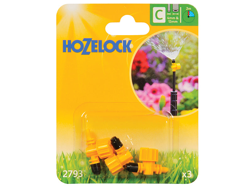 Hozelock 2793P0000 2793 Adjustable 90� Micro Spray Jet (Pack 3)
