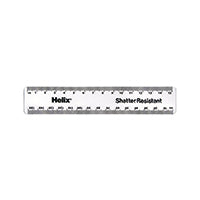 Helix Shatter Resist Ruler 15cm Pk50