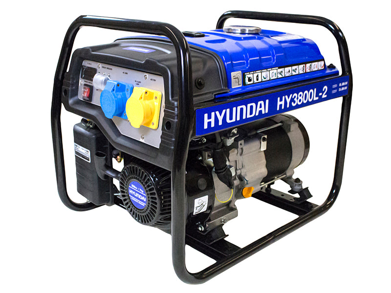 Hyundai HY3800L-2 3.2kW / 4.0kVA Generator Recoil Start