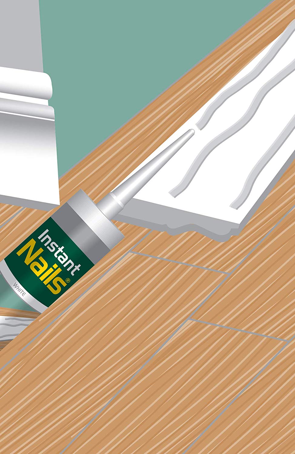 PACK of 12 Sika Instant Nails High Strength Quick Grab Panel Adhesive 290ml Everbuild