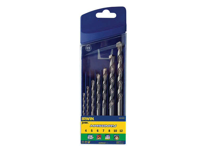 IRWIN� 10501893 Masonry Drill Bit Set, 7 Piece