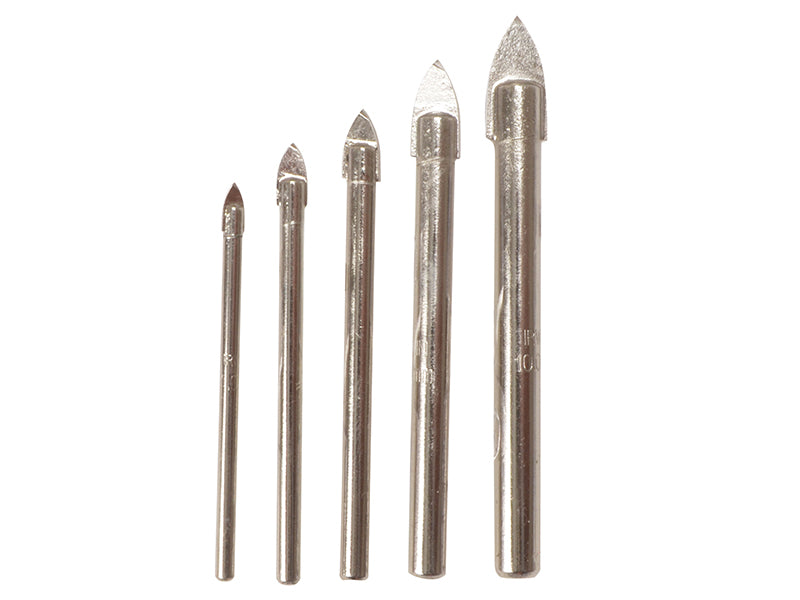 IRWIN� 10507912 Glass & Tile Drill Bit Set of 5