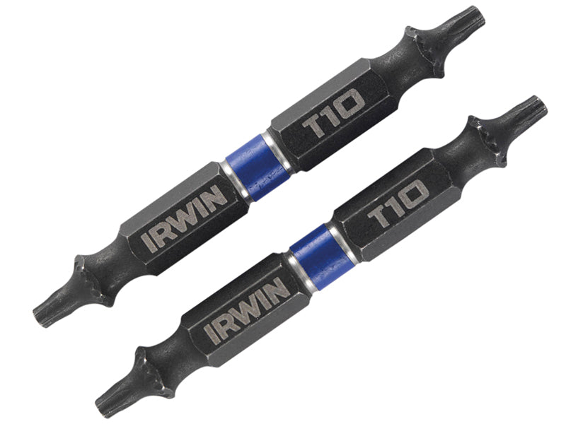 IRWIN� 1923381 Impact Double-Ended Screwdriver Bits TORX TX10 60mm (Pack 2)