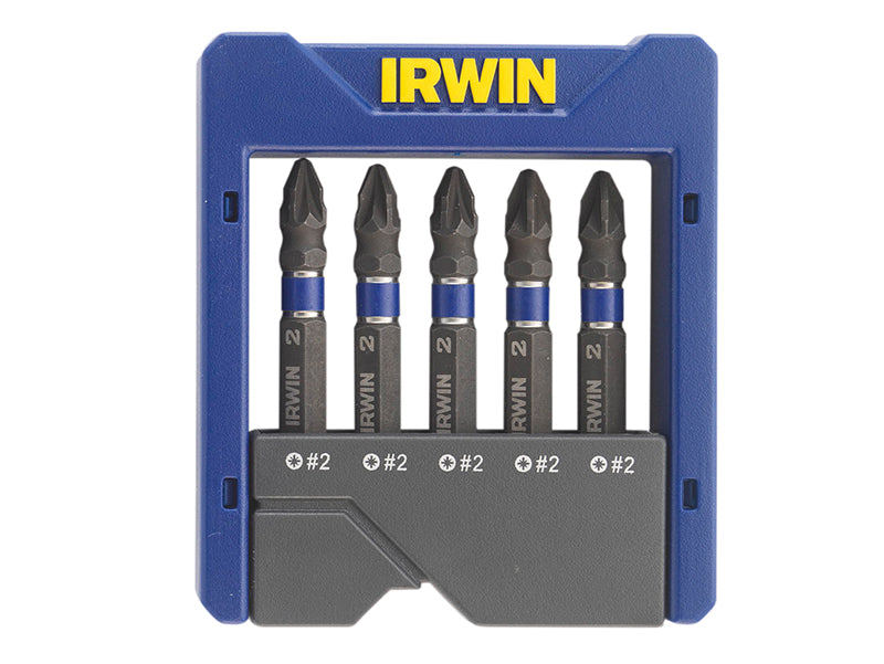 IRWIN� 1923435 Pozidriv Impact Screwdriver Pocket Bit Set, 5 Piece