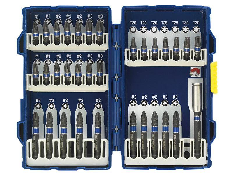 IRWIN� 1923437 Impact Screwdriver Bit Set, 32 Piece