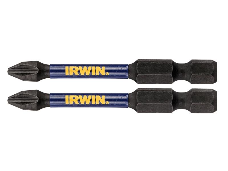 IRWIN� IW6061306 Impact Pro Performance Screwdriver Bits PH2 57mm (Pack 2)