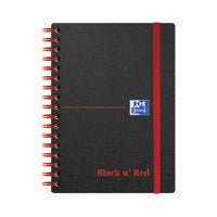 Black n Red PP Ruled Notebook A6 Pk5