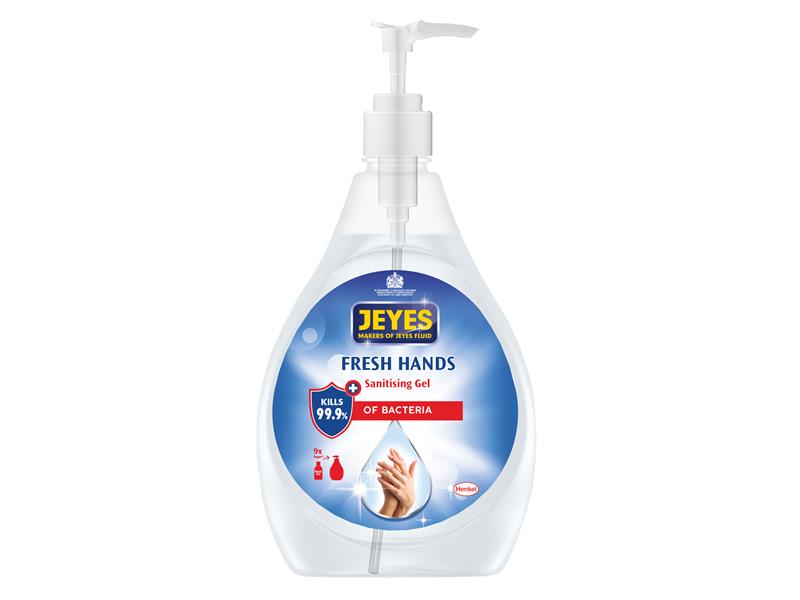 Jeyes 2669846 Fresh Hands Sanitising Gel 480ml