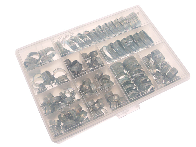 Jubilee® HCP143MS Workshop Pack 143 Assorted Hose Clips (Mild Steel)