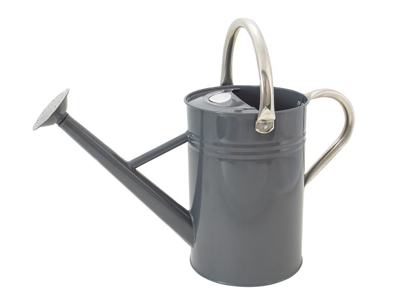 Kent&Stowe 34884 Metal Watering Can Cool Grey 4.5 litre