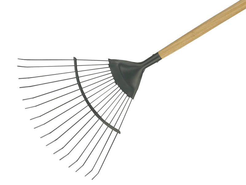 Kent&Stowe 70100262 Carbon Steel Long Handled Lawn & Leaf Rake, FSC�