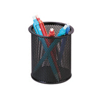 Q-Connect Mesh Pen Pot Black