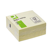 Q-Connect Yellow Quick Note Cube