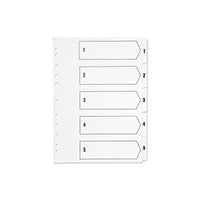 Q-Connect Index A4 Mlti-Pnchd White