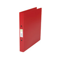 Q-Connect 2 Ring Bndr PP A4 Red Pk10