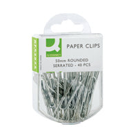 Q-Connect 50mm Serrated Pclip Pk400