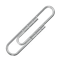 Q-Connect 77mm Wavy Paperclip Pk100