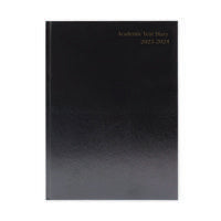 Academic Diary WTV A4 Black 2023-24