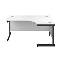 Jemini Rdl RH Desk 1600x1200 Wht/Blk