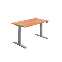 First Sit/Stand Dsk 1400x800 Bch/Slv