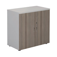 Jemini Cupboard 800x450 Wht/Grey Oak