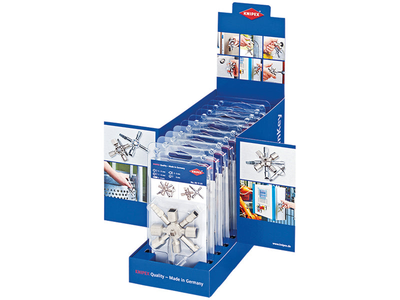 Knipex 00 19 11 V01 TwinKey® Service Cabinet Keys (Counter Display of 10 x KPX001101)