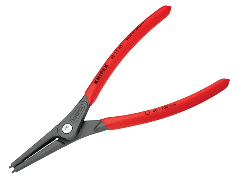 Knipex 49 11 A3 SB Precision Circlip Pliers External Straight 40-100mm A3
