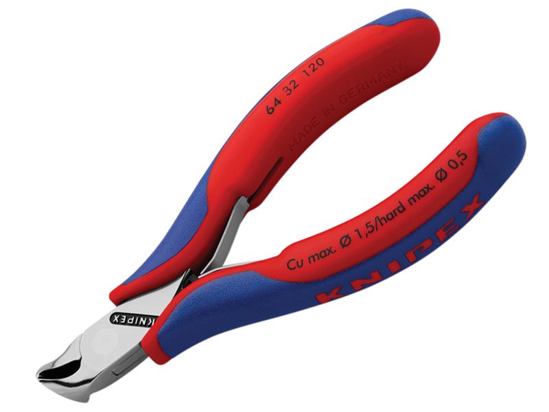 Knipex 64 32 120 Electronics Oblique End Cutting Nippers 120mm