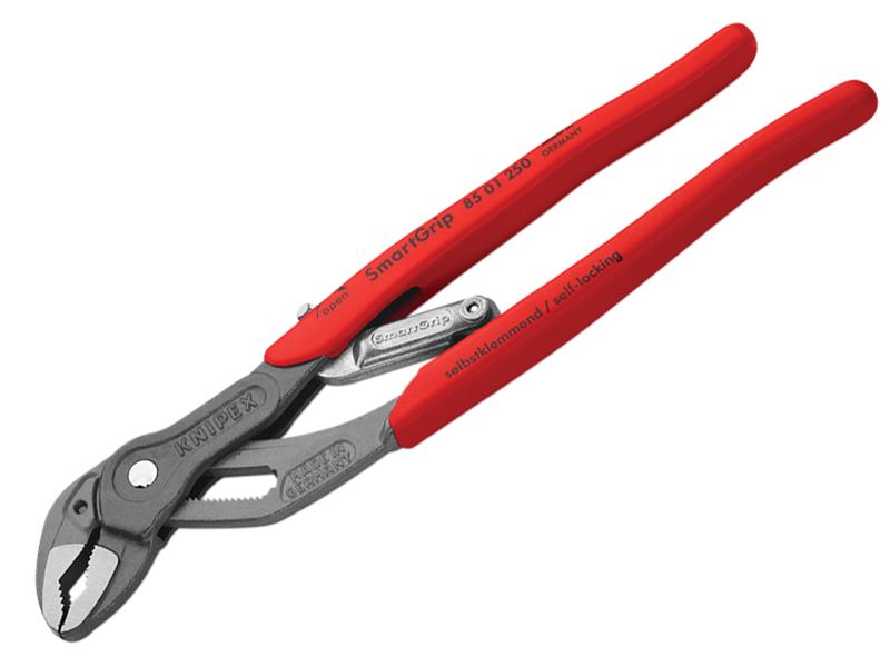 Knipex 85 01 250 SB SmartGrip® Water Pump Pliers PVC Grip 250mm - 32mm Capacity
