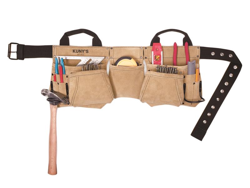 Kuny's AP622A AP-622A Carpenter's Apron Split Grain Leather