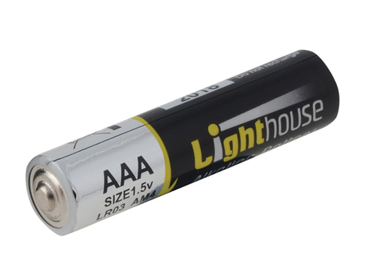 Lighthouse LR03 AAA LR03 Alkaline Batteries 1120 mAh  (Pack 4)