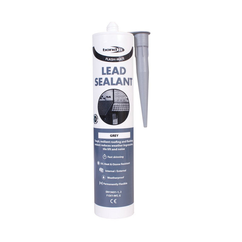 Grey Flash Mate Silicone Lead Sealant Roofing Flashing Leaks Repair Sheet