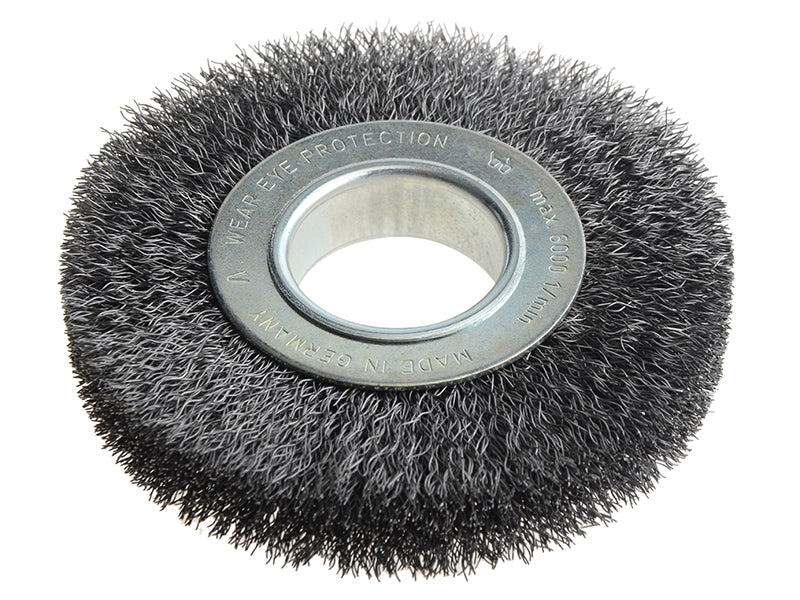 Lessmann 334.162 Wheel Brush D125mm x W20-22 x 40 Bore Set 2 Steel Wire 0.30