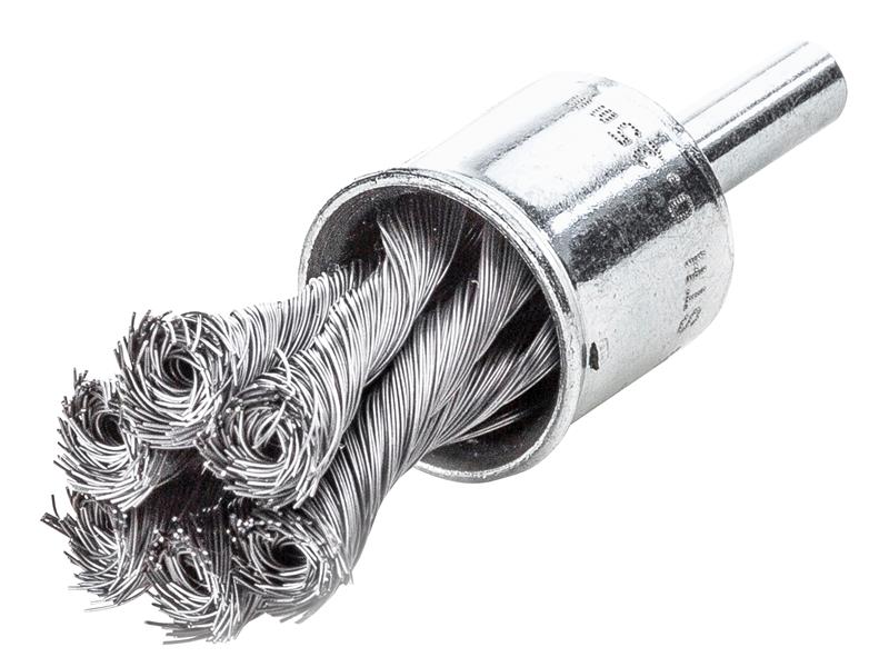 Lessmann 456.278 Knot End Brush with Shank 29mm, 0.35 Steel Wire
