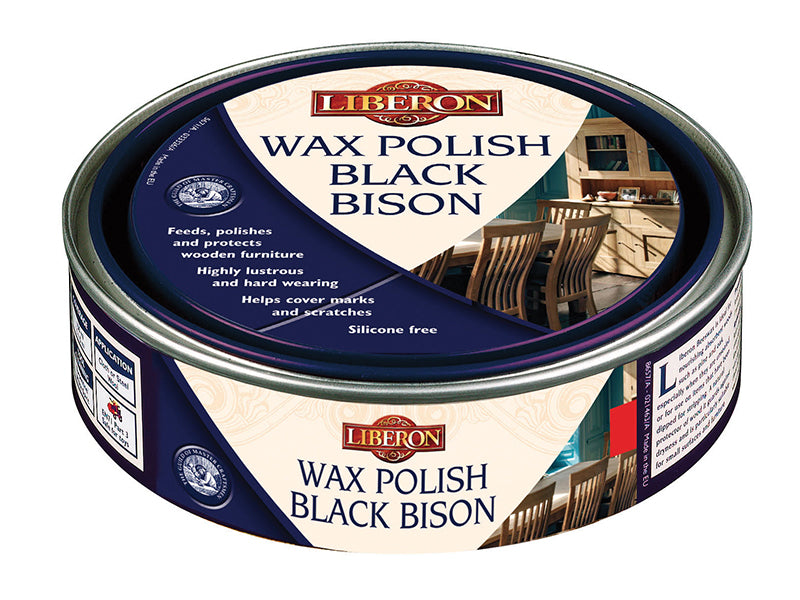 Liberon 070751 Wax Polish Black Bison Victorian Mahogany 150ml